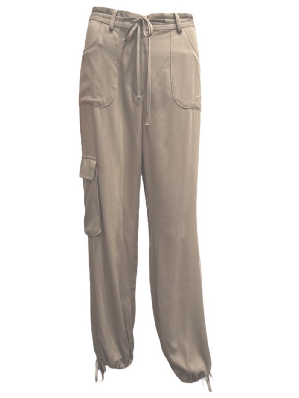 SINCERELY JULES Cargo Pants
Drawstring Waist/Ankles Pockets
Tan NWT size Medium